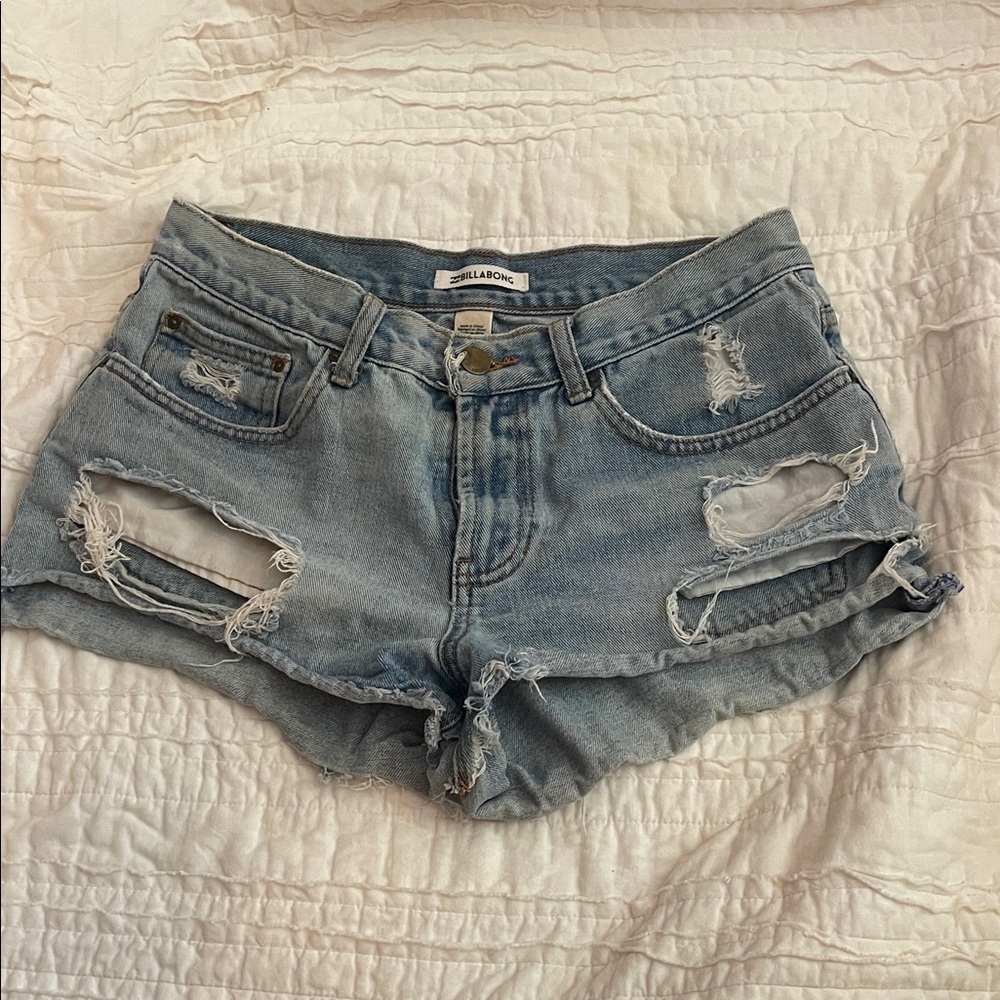 Billabong Distressed Jean Shorts